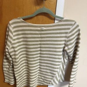 Green striped sweater